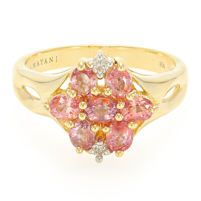 Bague en or et Saphir Padparadscha non chauffé (AMAYANI)