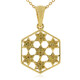 Collier en argent et Diamant jaune I3