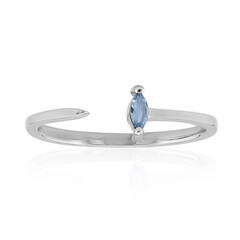 Bague en argent et Aigue-marine Ofiki