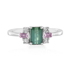 Bague en argent et Tourmaline verte de Benedito