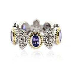 Bague en argent et Tanzanite (Dallas Prince Designs)