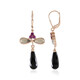 Boucles d'oreilles en argent et Onyx noir (KM by Juwelo)