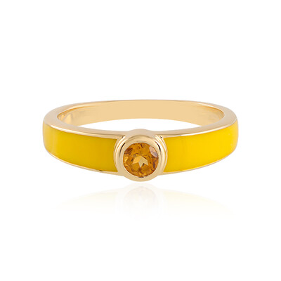 Bague en argent et Citrine