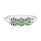 Bague en argent et Grenat Tsavorite