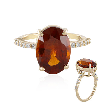 Bague en or et Grenat Hessonite