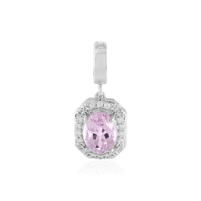 Pendentif en argent et Kunzite du Brésil