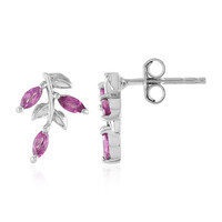 Boucles d'oreilles en argent et Grenat Rhodolite