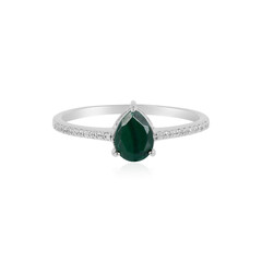 Bague en argent et Malachite