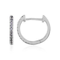 Boucles d'oreilles en argent et Iolite