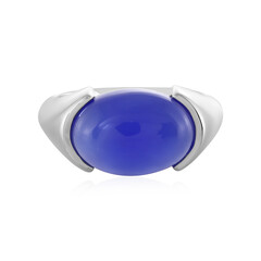 Bague en argent et Calcédoine bleue