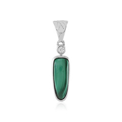 Pendentif en argent et Malachite