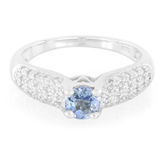 Bague en argent et Tanzanite Fancy