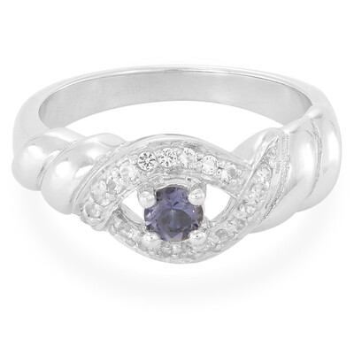 Bague en argent et Iolite d’Orissa