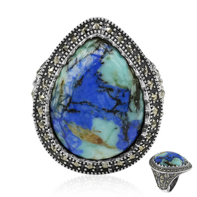 Bague en argent et Azurite (Annette classic)