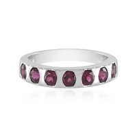 Bague en argent et Grenat Rhodolite