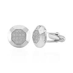 Boutons de manchette en argent et Diamant SI1 (G)