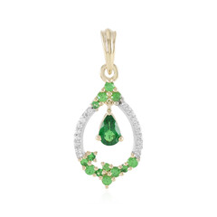 Pendentif en or et Grenat Tsavorite