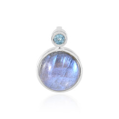 Pendentif en argent et Labradorite bleue de Maniry (KM by Juwelo)