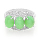 Bague en argent et Chrysoprase impériale