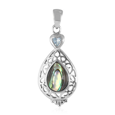 Pendentif en argent et Coquillage d'Abalone (Art of Nature)