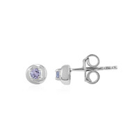 Boucles d'oreilles en argent et Tanzanite