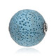 Pendentif en argent et Lave bleue (MONOSONO COLLECTION)