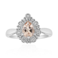 Bague en argent et Morganite