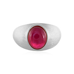 Bague en argent et Rubis de Madagascar