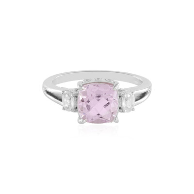 Bague en argent et Kunzite du Brésil