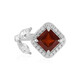 Bague en argent et Grenat Hessonite