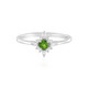 Bague en argent et Diopside de Russie