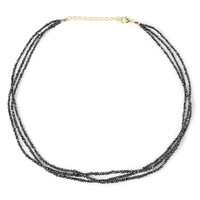 Collier en argent et Diamant noir