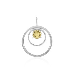 Pendentif en argent et Béryl jaune