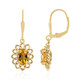 Boucles d'oreilles en argent et Citrine