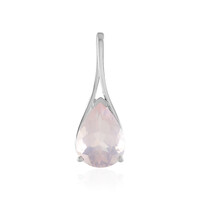 Pendentif en argent et Quartz rose