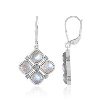 Boucles d'oreilles en argent et Labradorite bleue de Maniry (KM by Juwelo)