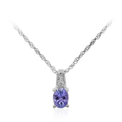 Collier en argent et Tanzanite