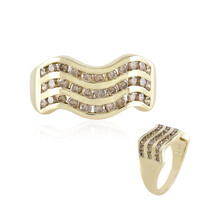 Bague en or et Diamant champagne I2 (de Melo)