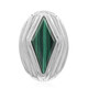 Pendentif en argent et Malachite (MONOSONO COLLECTION)