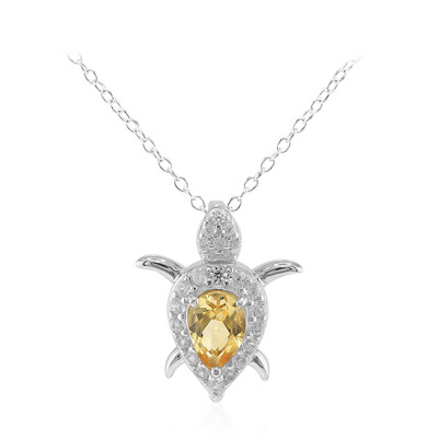 Collier en argent et Citrine