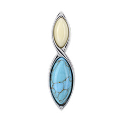 Pendentif en argent et Turquoise