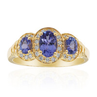 Bague en or et Tanzanite AAA