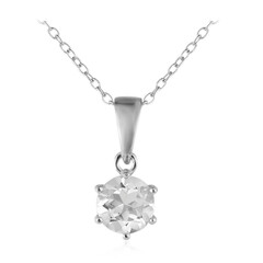 Collier en argent et Topaze blanche