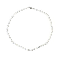 Collier en argent et Howlite