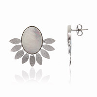 Boucles d'oreilles en argent et Nacre (Joias do Paraíso)