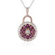 Collier en argent et Grenat Rhodolite (Gems en Vogue)