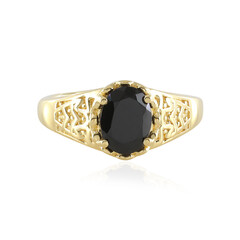 Bague en argent et Spinelle noir