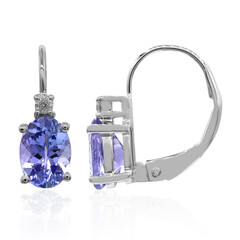 Boucles d'oreilles en or et Tanzanite AAA