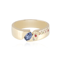 Bague en or et Saphir bleu de Ceylan (Adela Gold)