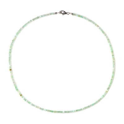 Collier en argent et Chrysoprase